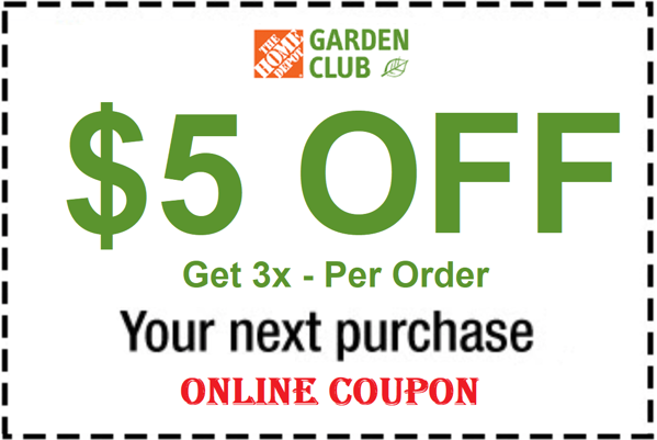 $5 Off Home Depot Garden Coupon