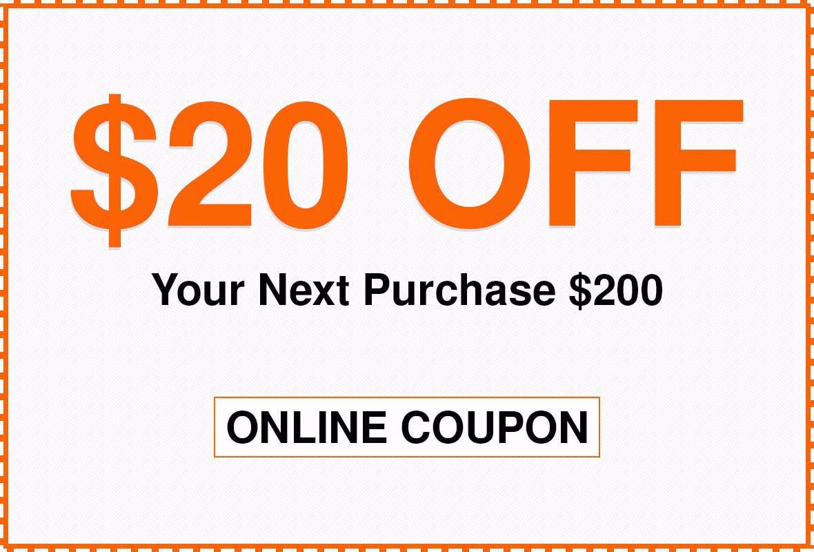 0000850 20 Off 200 Off Home Depot Online Use Only 