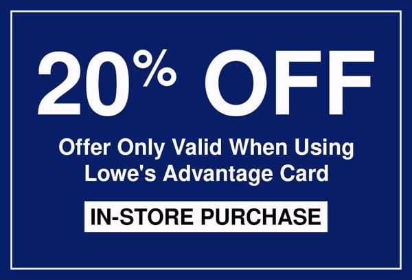 20% Off Lowes Coupons  - In Store Lowes Promo Code
