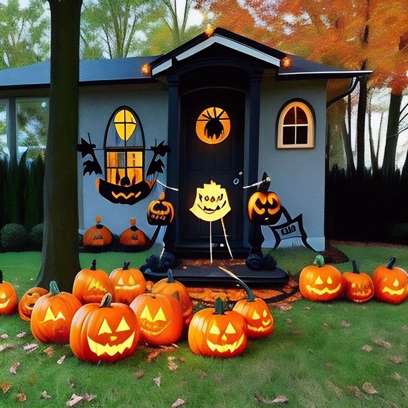 Lowe's affordable outdoor Halloween decor