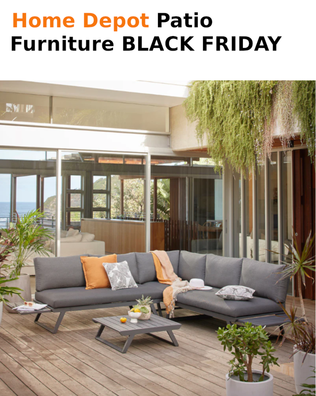 Patio Furniture Discounts At Home Depot On Black Friday