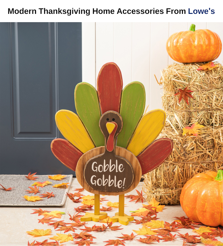 Modern Thanksgiving Home Accessories from Lowes