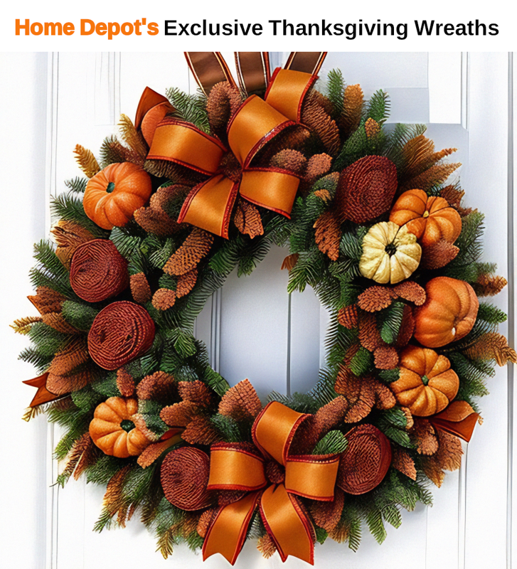 Home Depot's Exclusive Thanksgiving Wreaths