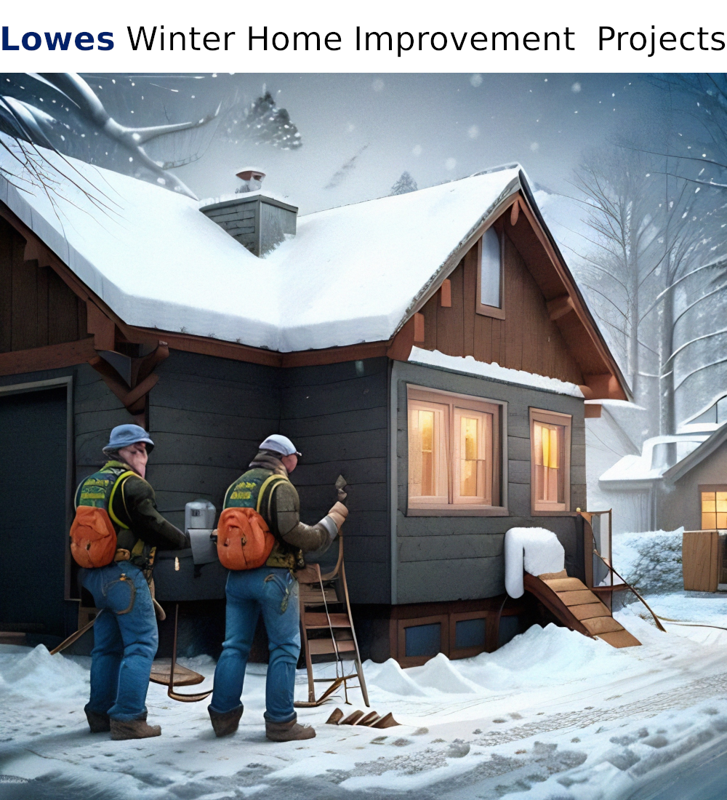 Lowes Winter Home Improvement  Projects