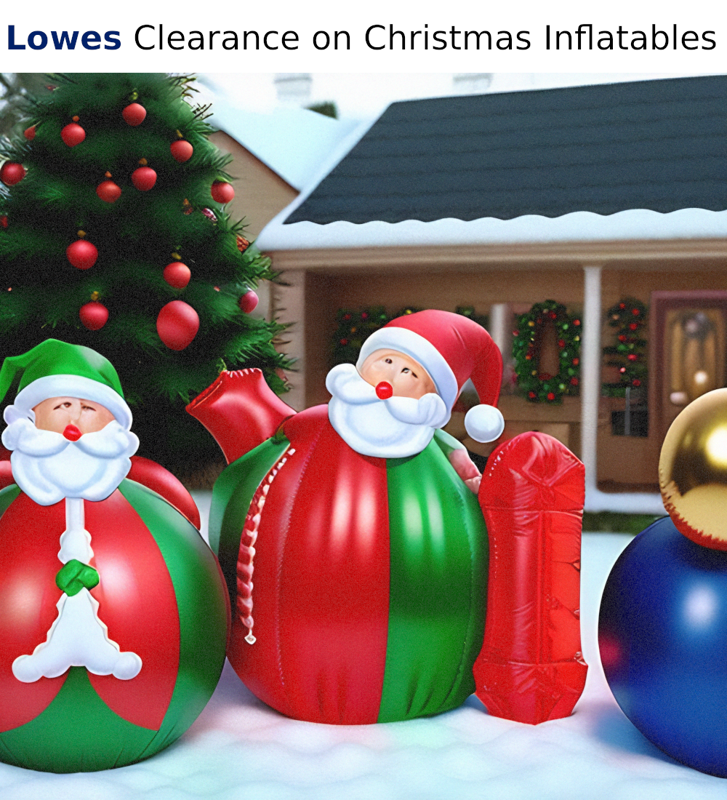 Lowes Clearance on Christmas Inflatables