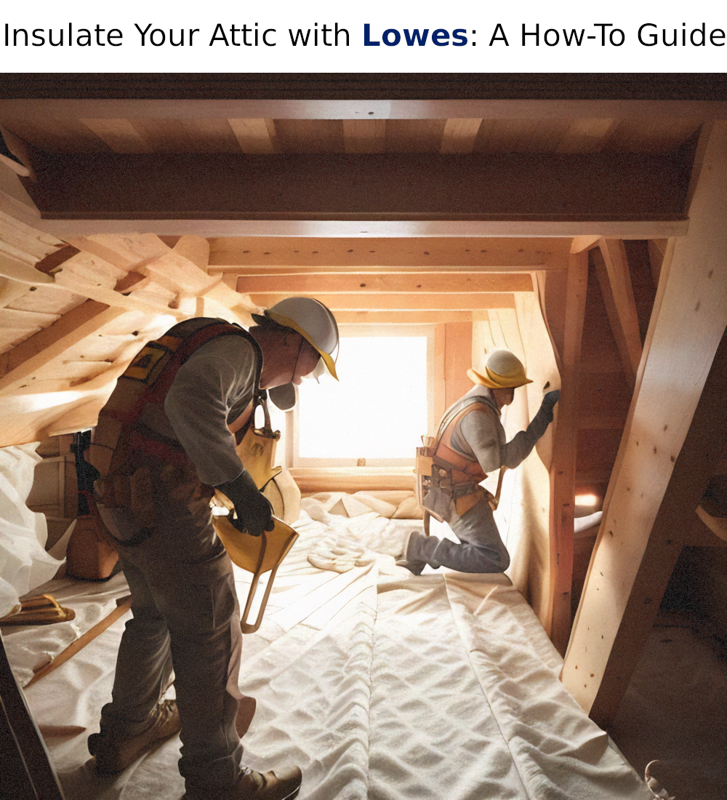 Insulate Your Attic with Lowes: A How-To Guide