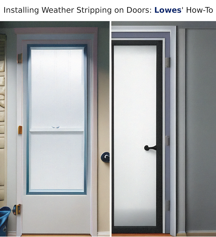 Installing Weather Stripping on Doors: Lowes' How-To