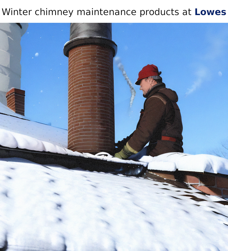 Winter chimney maintenance products at Lowes