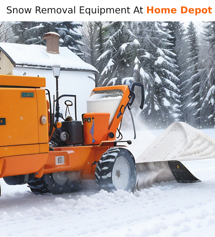 Snow Removal Equipment At Home Depot