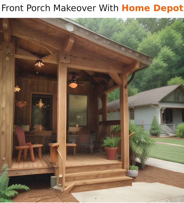 Front Porch Makeover With Home Depot