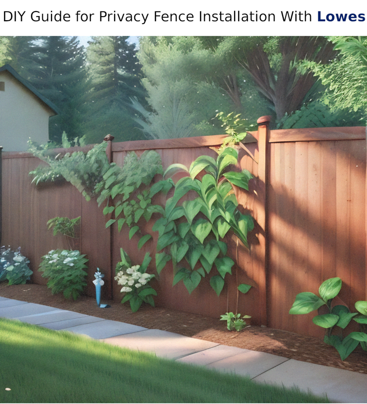 DIY Guide for Privacy Fence Installation With Lowes