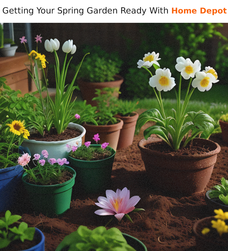 Getting Your Spring Garden Ready With Home Depot