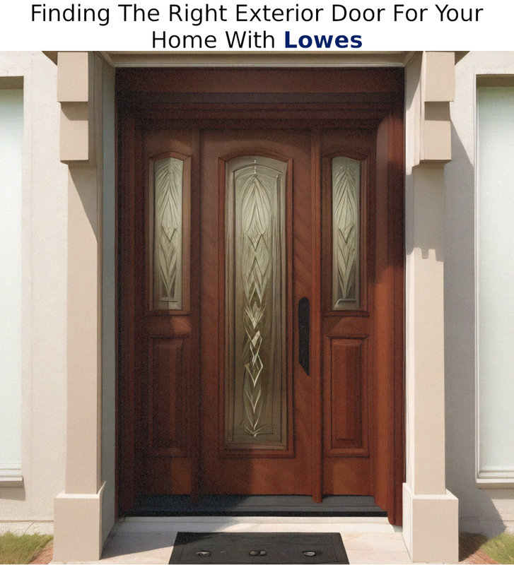 Finding The Right Exterior Door For Your Home With Lowes