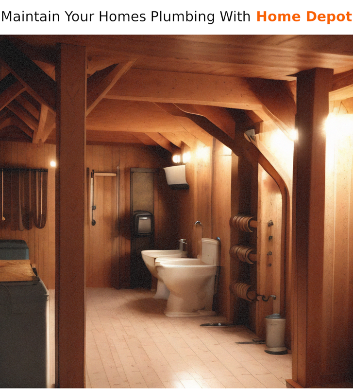 Maintain Your Homes Plumbing With Home Depot